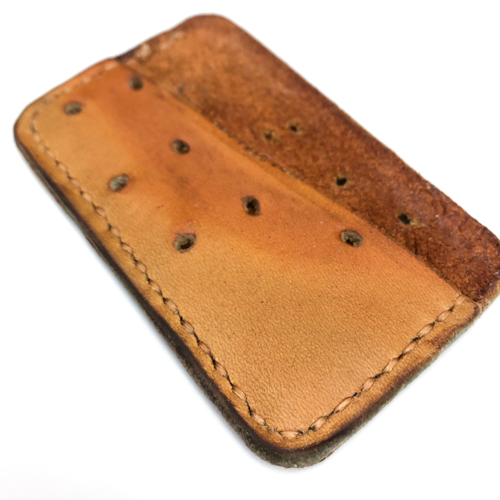 Repurposed Baseball Glove Double Card Holder Wallet Cooper Made In Canada