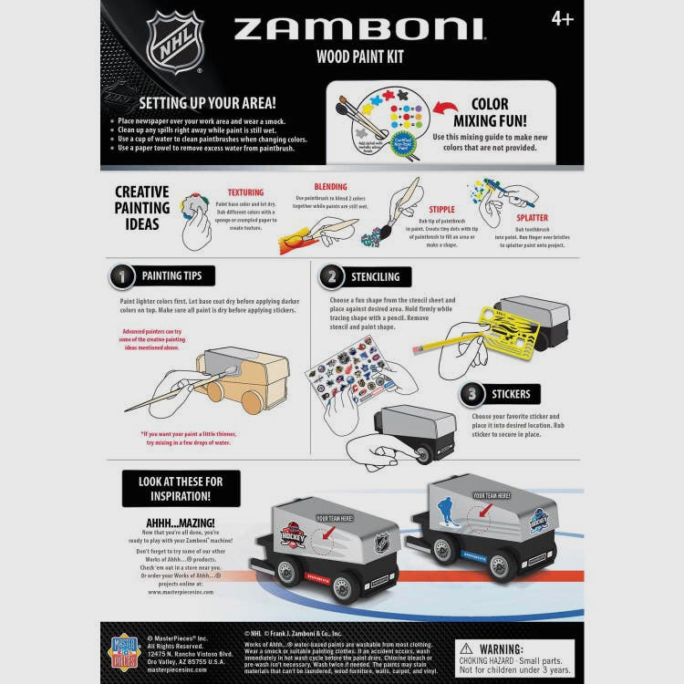 MasterPieces NHL Zamboni Wood Paint Kit