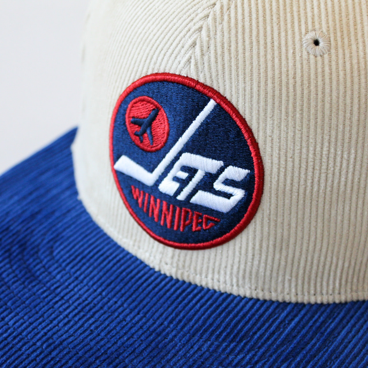 Mitchell and Ness 2 Tone Team Cord Winnipeg Jets Snapback