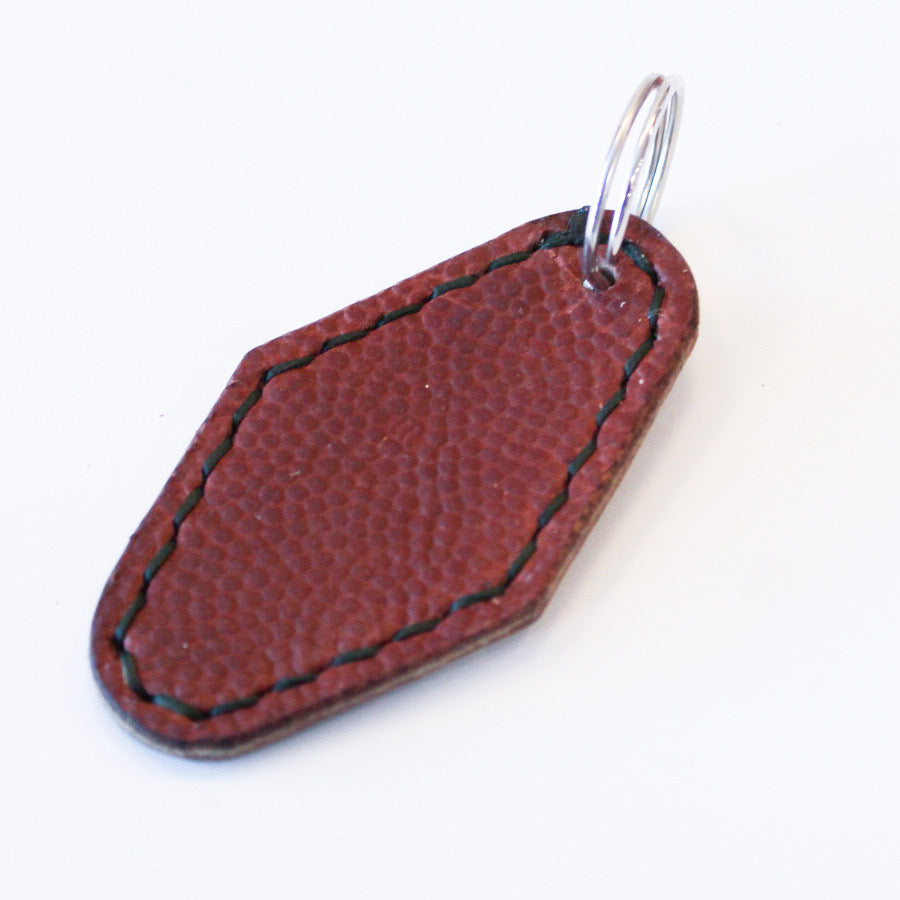 TMCo Football Leather Retro Motel Style Keychain
