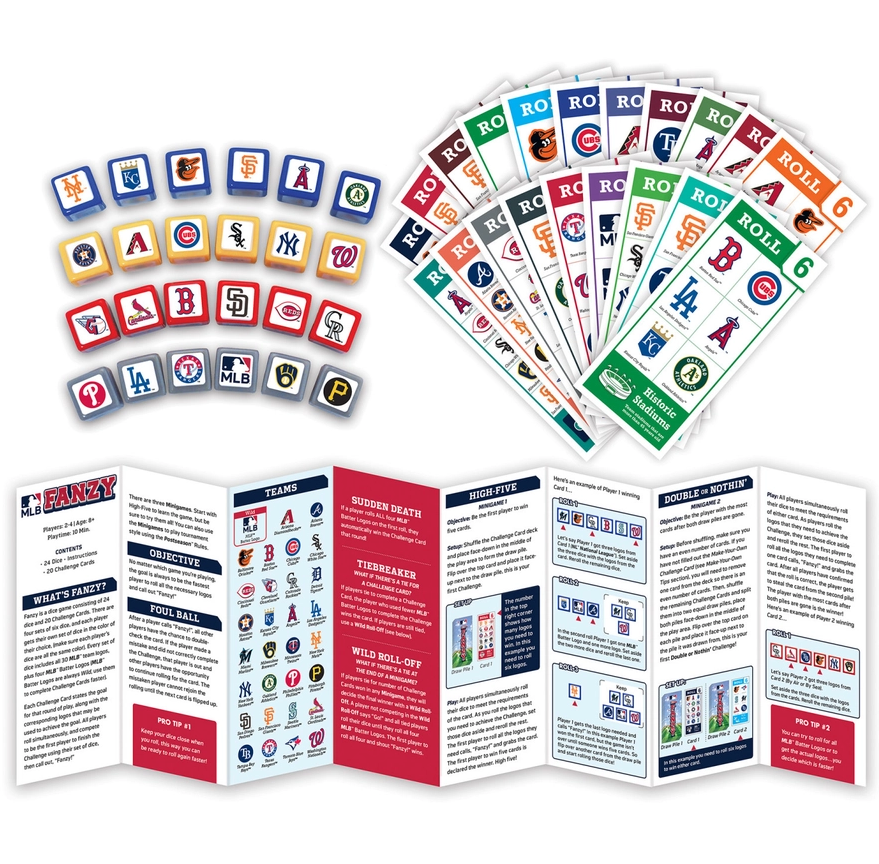 MasterPieces MLB Fanzy Dice Game baseball