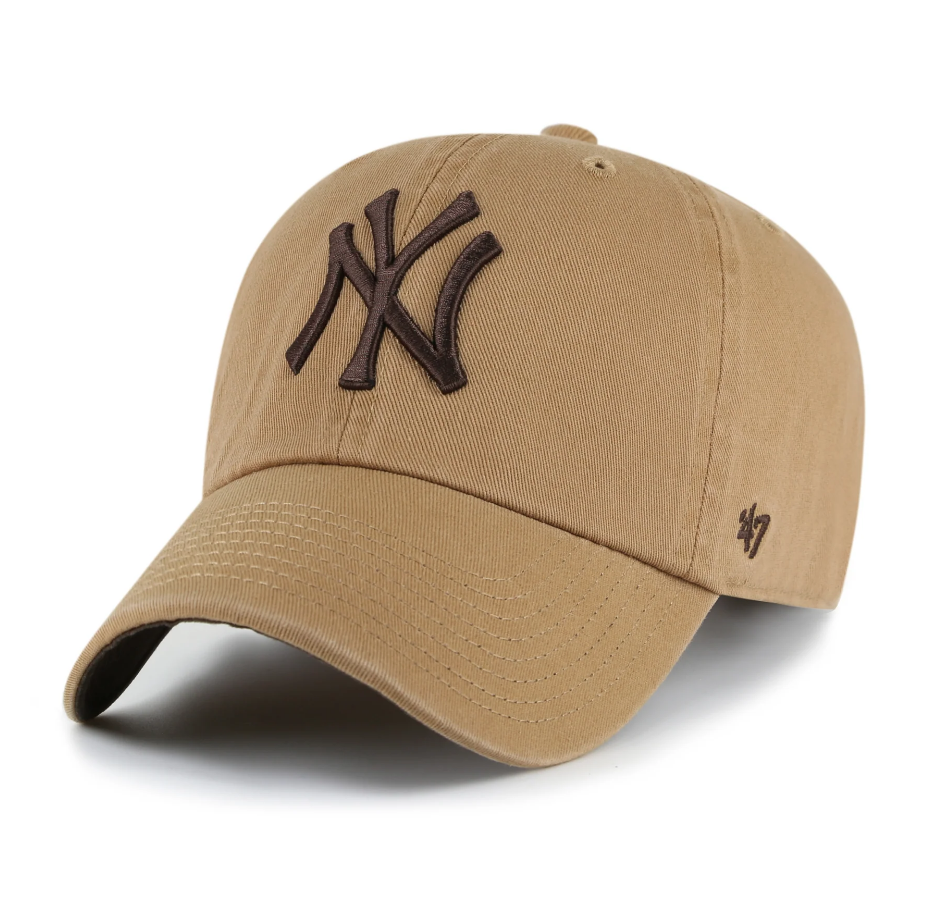 47 Clean Up Safari Dune Chocolate New York Yankees Hat