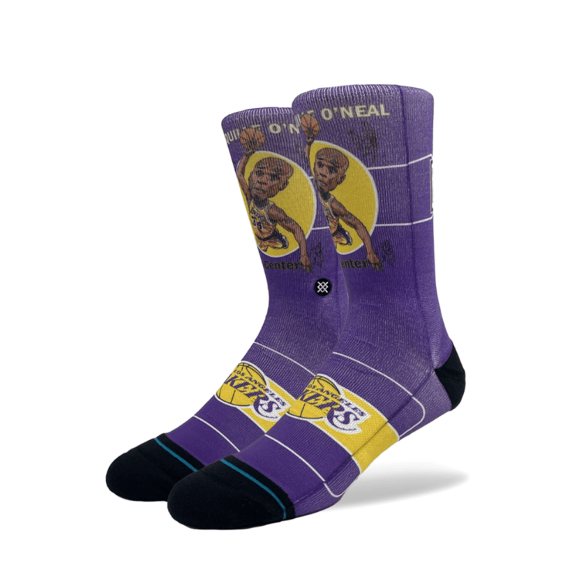 Stance Socks NBA Retro Big Head LA Lakers Shaquille O'Neal