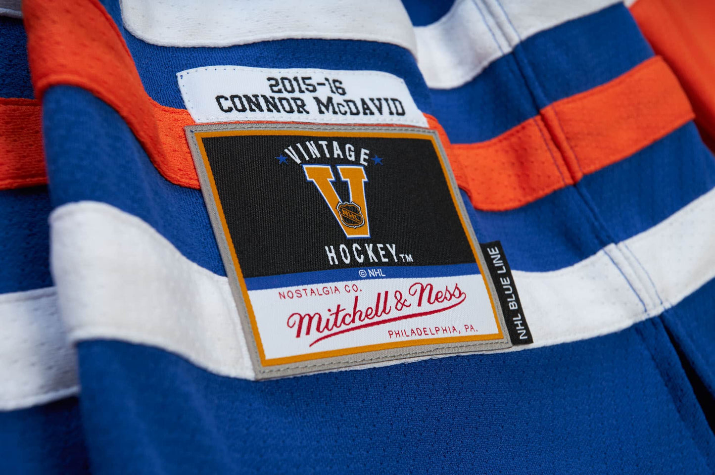 Mitchell and Ness Blue Line Connor McDavid Edmonton Oilers 2015 Jersey nhl hockey