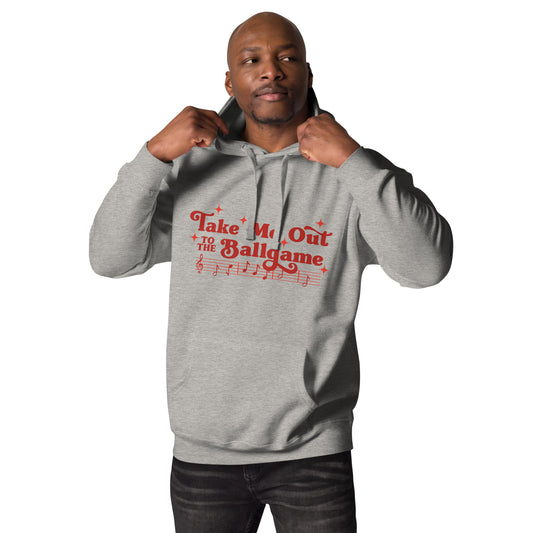 **ONLINE EXCLUSIVE** TMCo Take Me Out To The Ballgame Red Print Unisex Hoodie