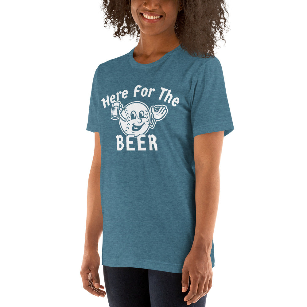 **ONLINE EXCLUSIVE** TMCo Here For The Beer Baseball Unisex T-shirt