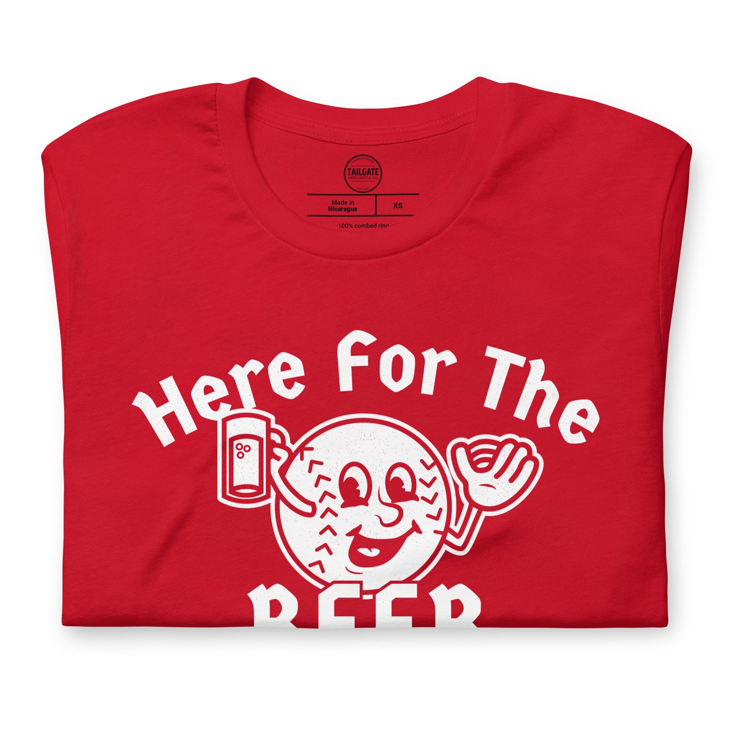 **ONLINE EXCLUSIVE** TMCo Here For The Beer Okotoks Baseball Unisex T-shirt