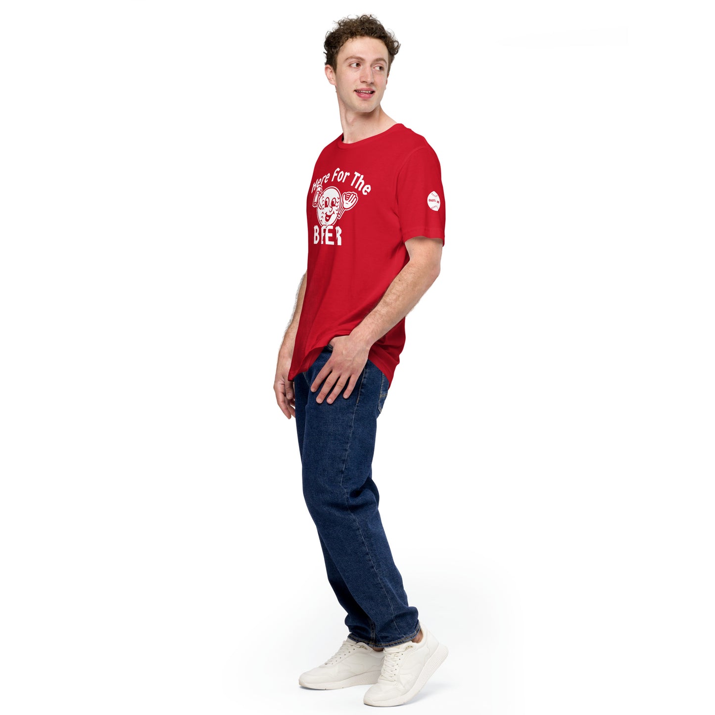 **ONLINE EXCLUSIVE** TMCo Here For The Beer Okotoks Baseball Unisex T-shirt