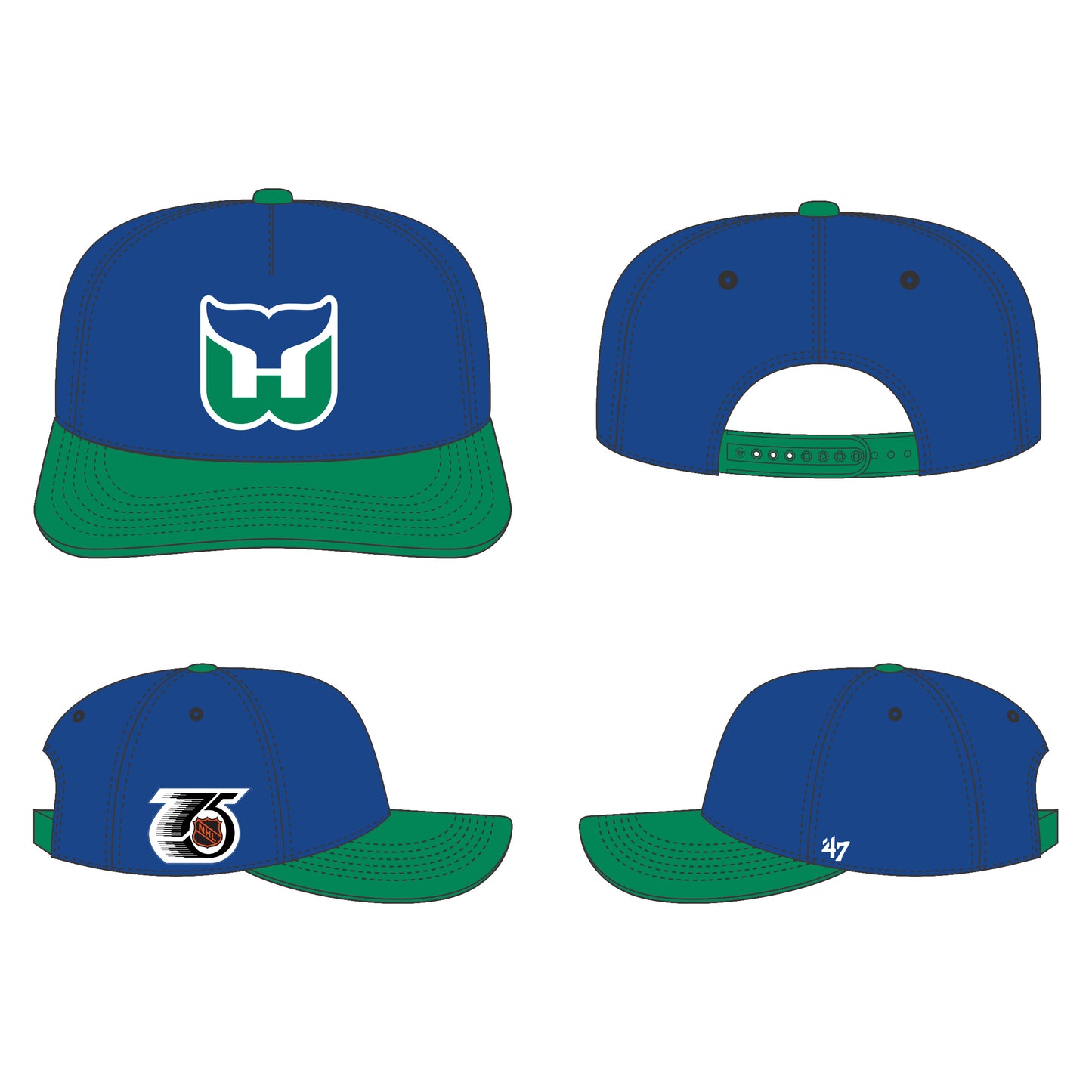47 Retro Freeze Hartford Whalers Hitch Hat