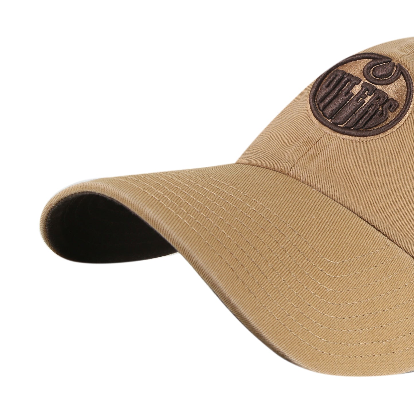 47 Clean Up Safari Dune Chocolate Edmonton Oilers Hat