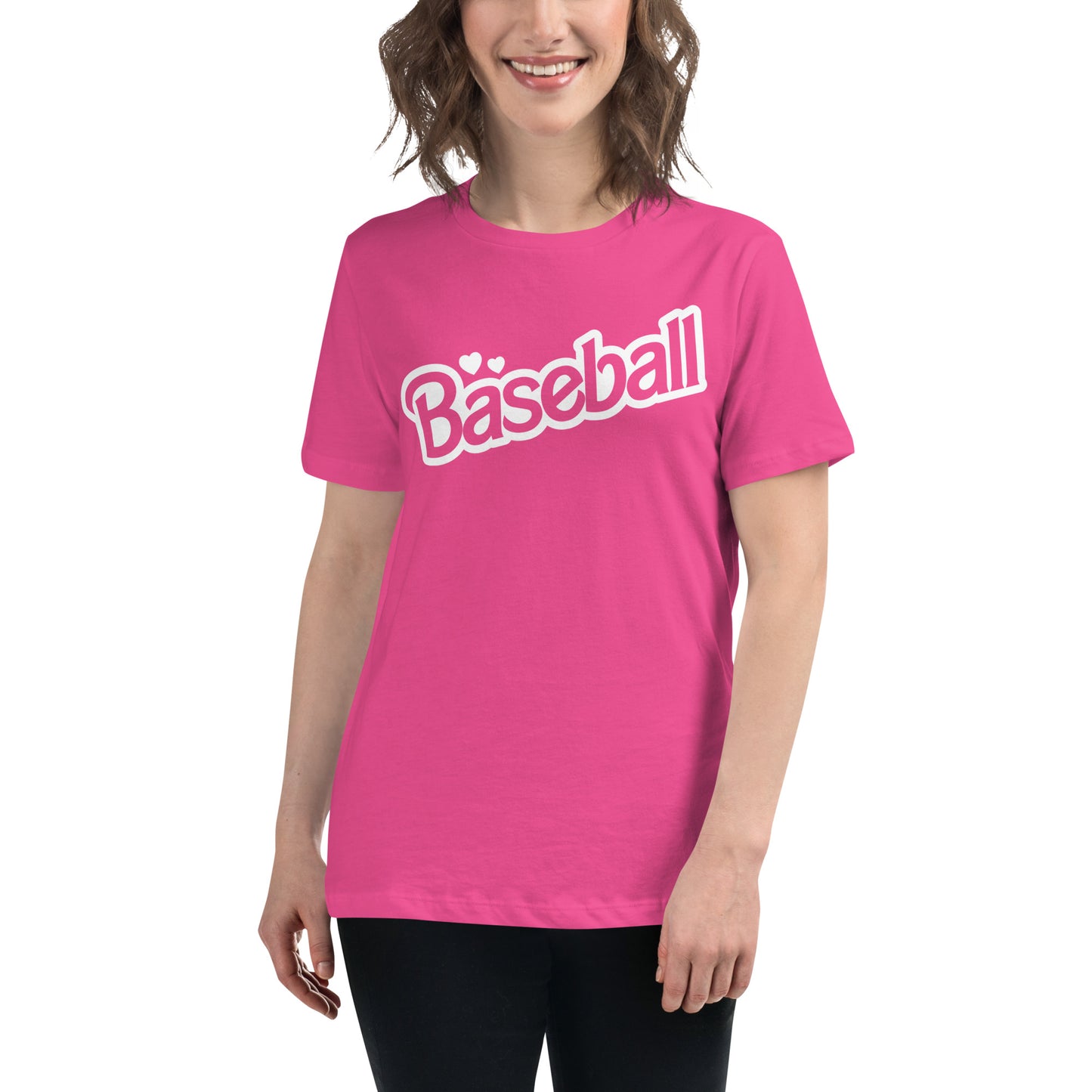Baseball Barbie Women's Relaxed T-Shirt mlb sports
