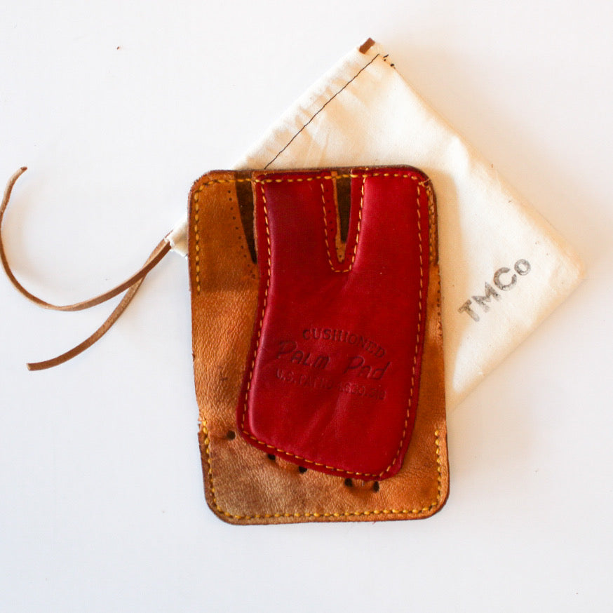 custom handcrafted Repurposed Baseball Glove Bifold Card Holder Wallet