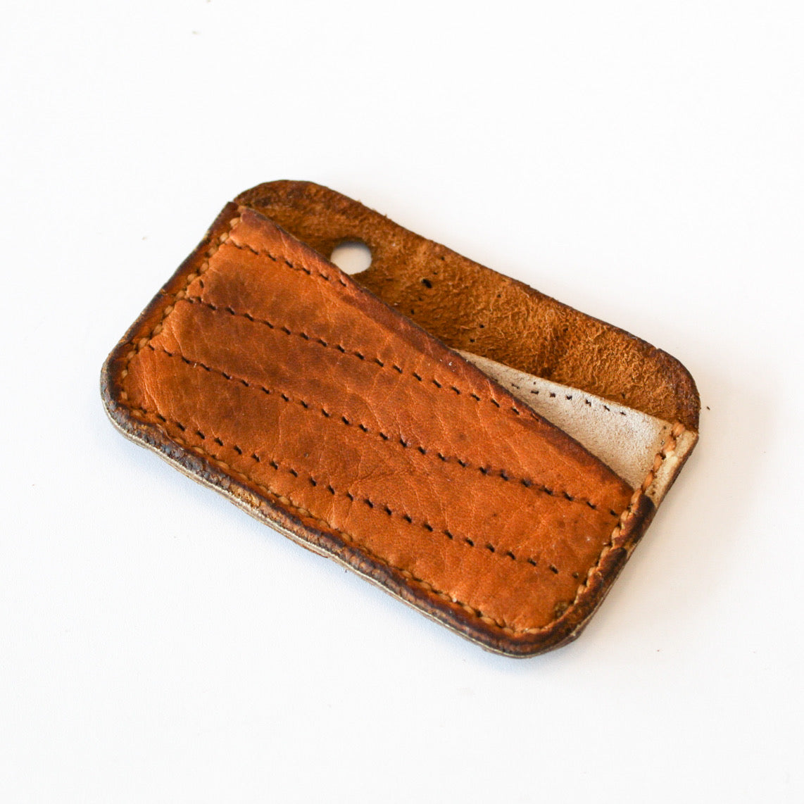 Repurposed Hockey Glove goalie Blocker Pad Double Card Holder Wallet