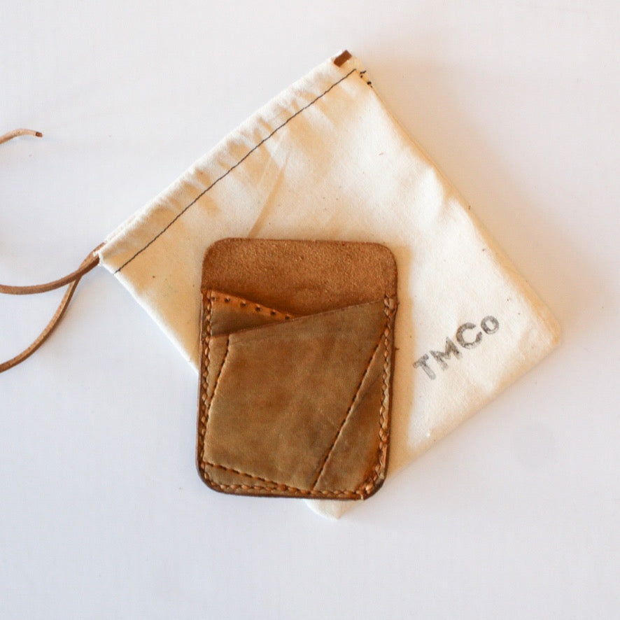 Repurposed Hockey Glove goalie Blocker Pad Double Card Holder Wallet
