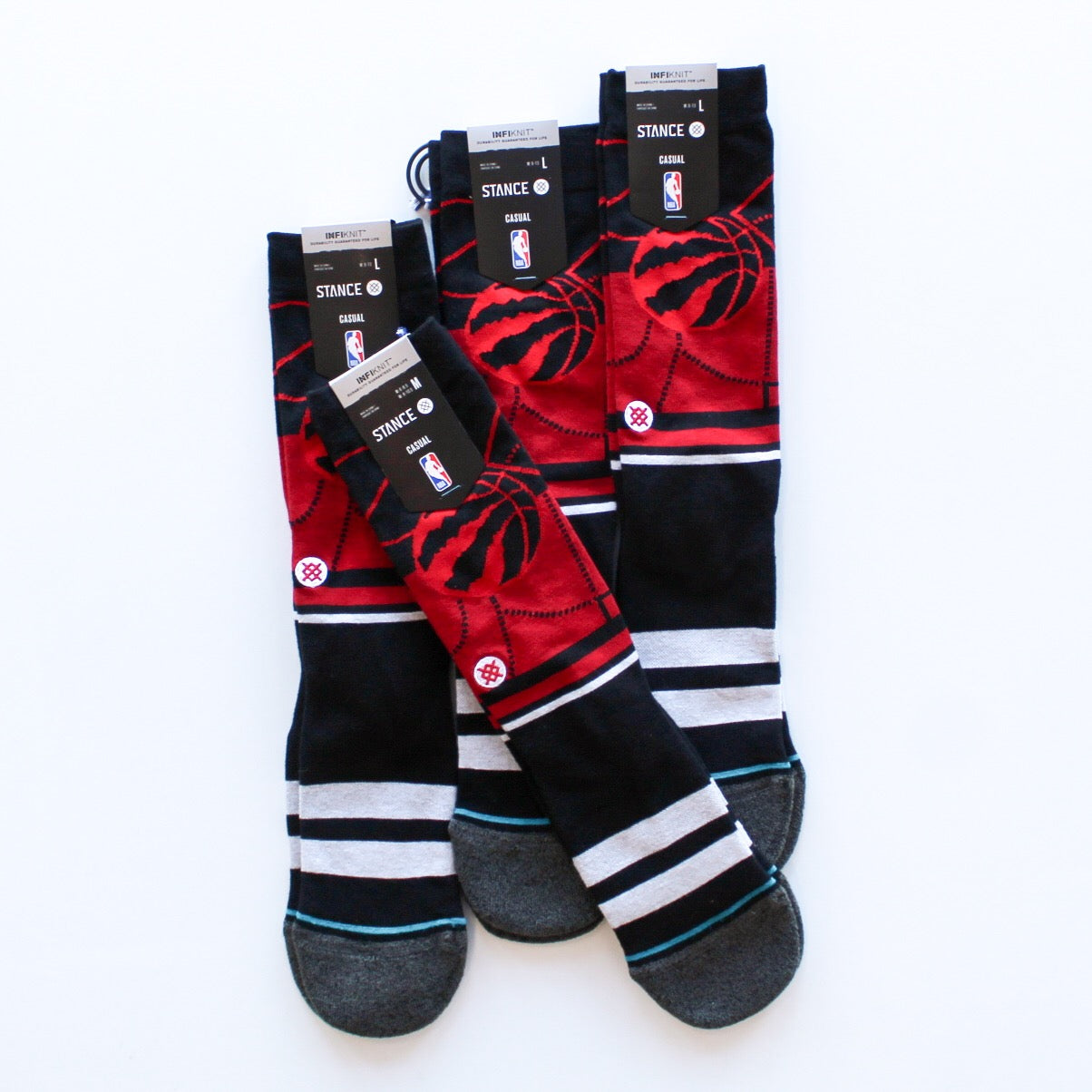 Stance Socks NBA Infiknit Toronto Raptors Crosscourt Crew basketball