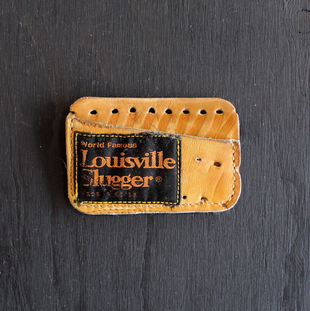 custom handcrafted Repurposed Baseball Glove Double Card Holder Wallet mlb