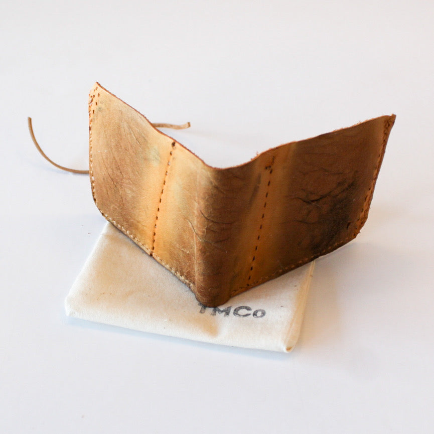 Repurposed Hockey goalie Glove Blocker Pad Billfold Wallet
