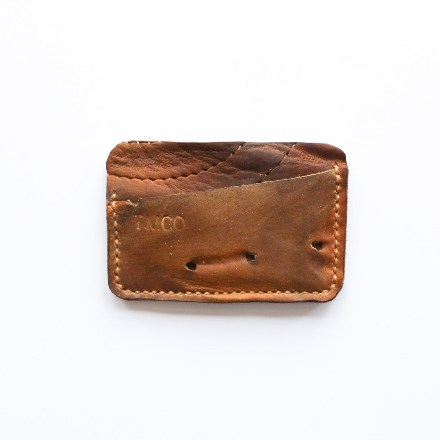 Repurposed Hockey Glove goalie Blocker Pad Double Card Holder Wallet
