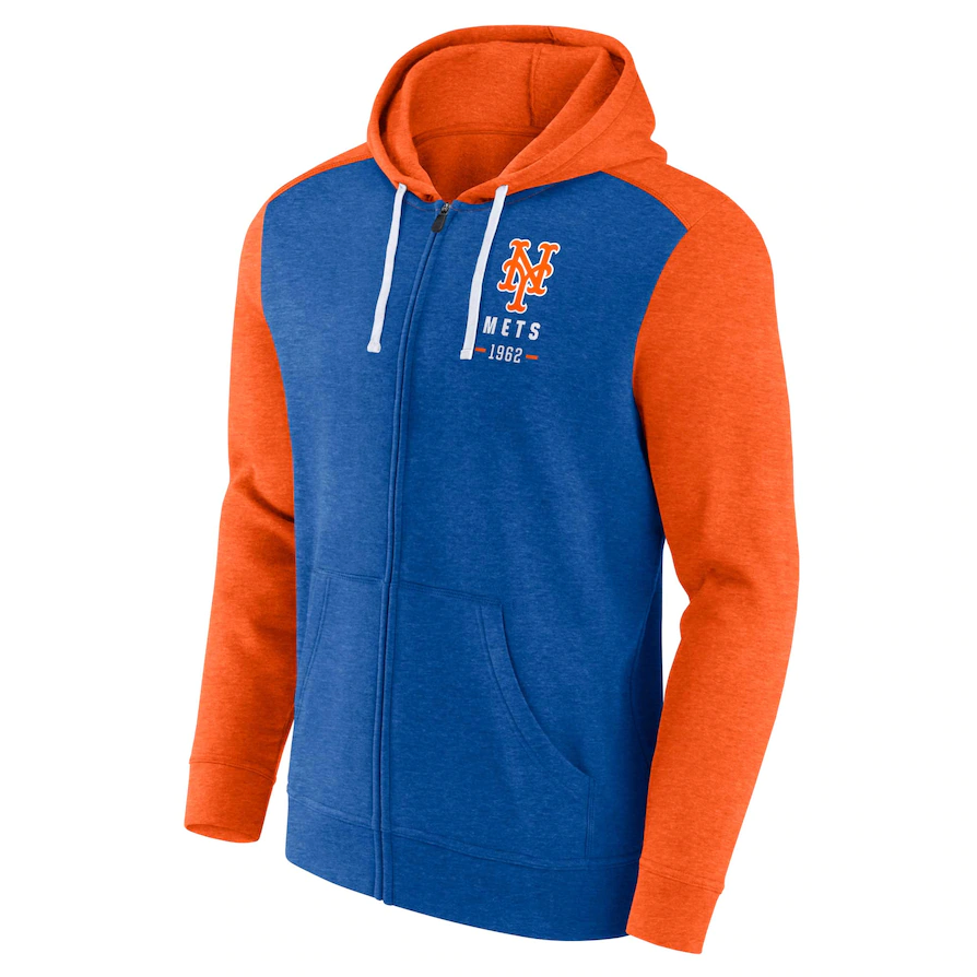 Fanatics Blown Away Full-Zip New York Mets Hoodie mlb baseball sweater
