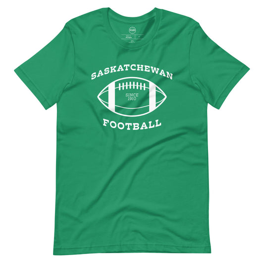 **ONLINE EXCLUSIVE** TMCo Saskatchewan Football Est. 1910 Green Unisex T-Shirt