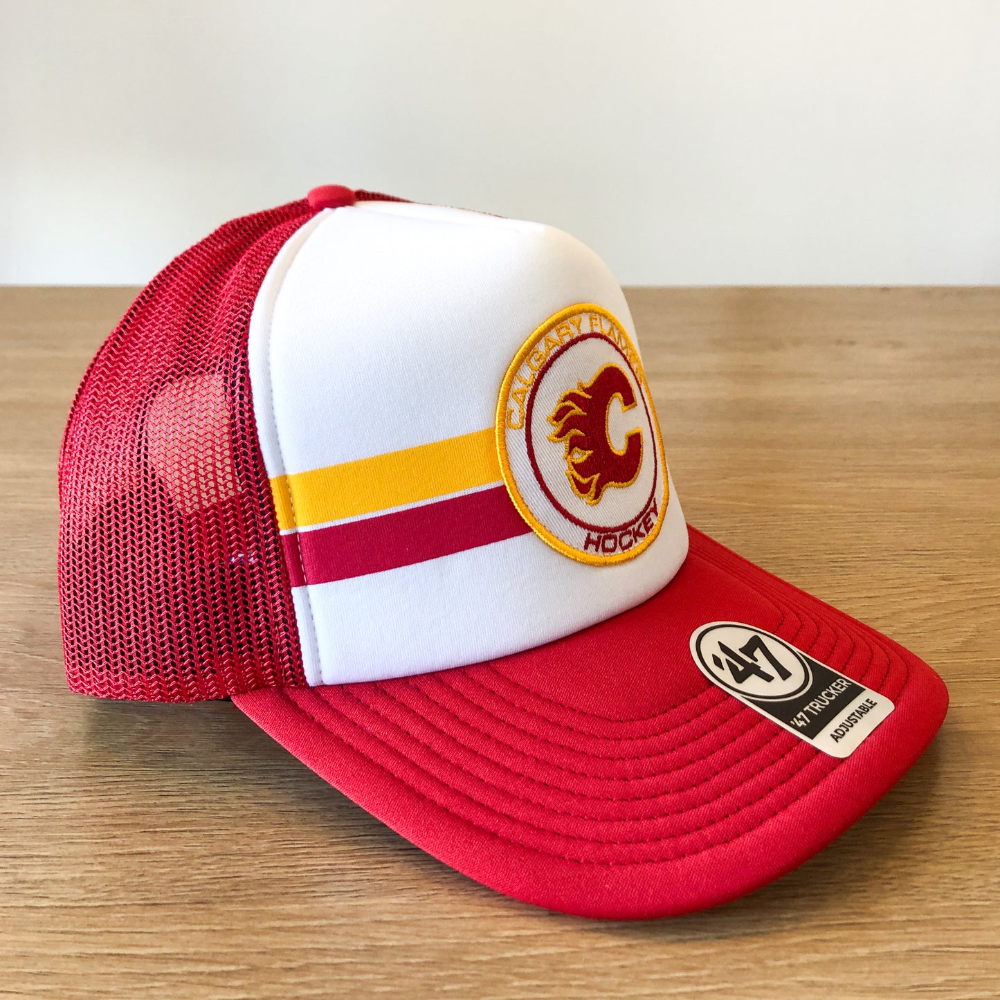 47 Wax Pack Express Calgary Flames Foam Trucker Hat