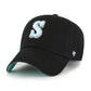 47 Black Mint Double Under Clean Up Seattle Mariners Hat