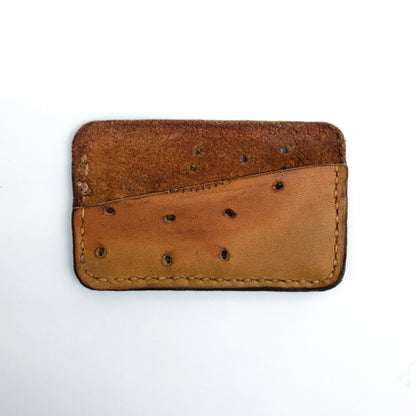 Repurposed Baseball Glove Double Card Holder Wallet Cooper Made In Canada