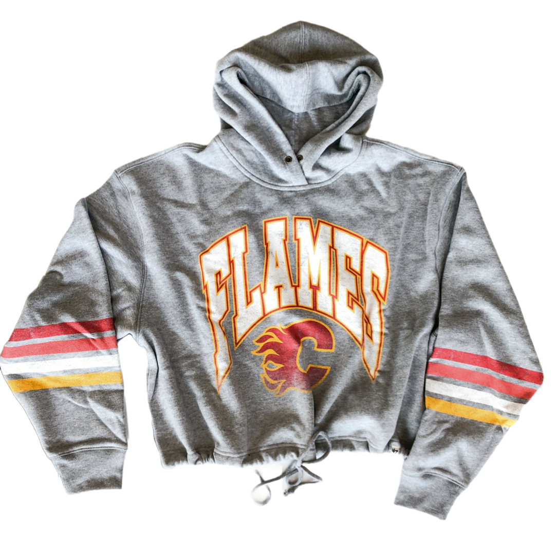 47 Upland Bennet Cropped Hoodie Calgary Flames (Women's)