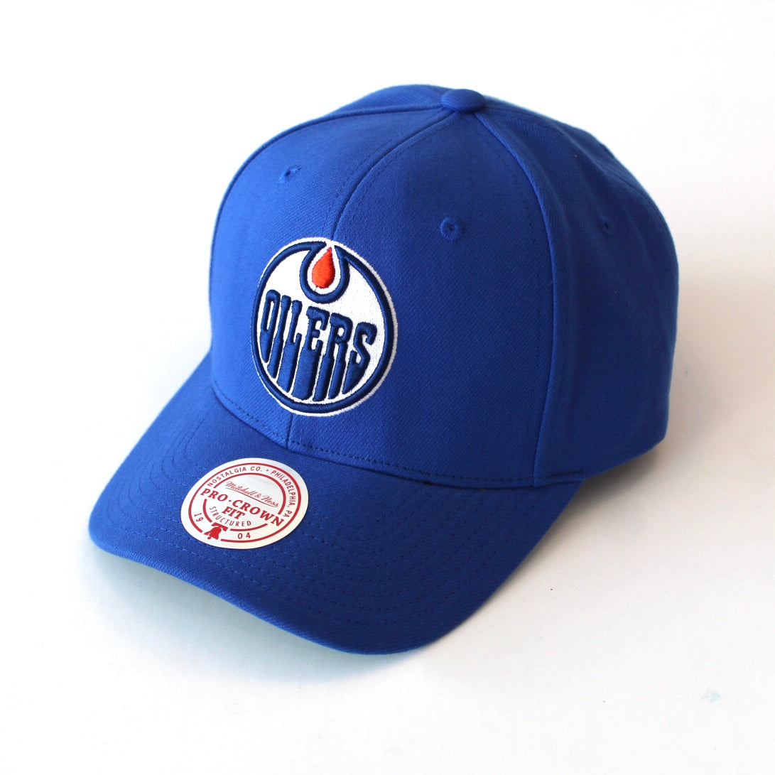 Mitchell and Ness Edmonton Oilers Team Ground 2.0 Pro Snapback nhl hockey hat
