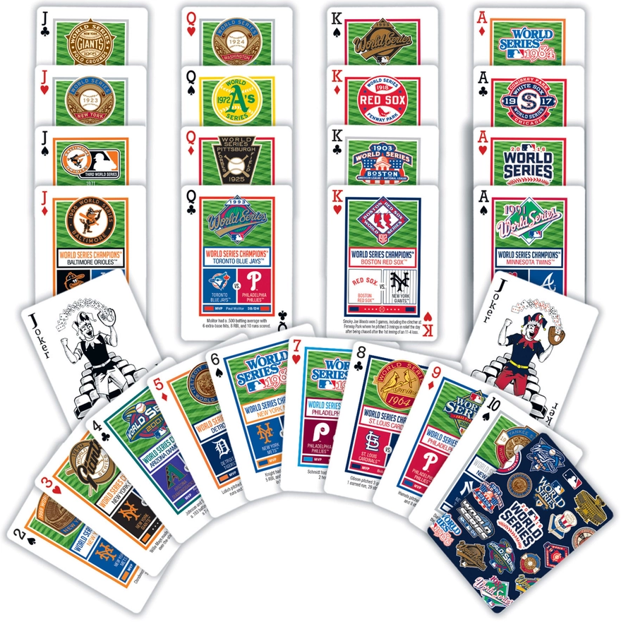 Baseball games MasterPieces MLB World Series Playing Cards poker