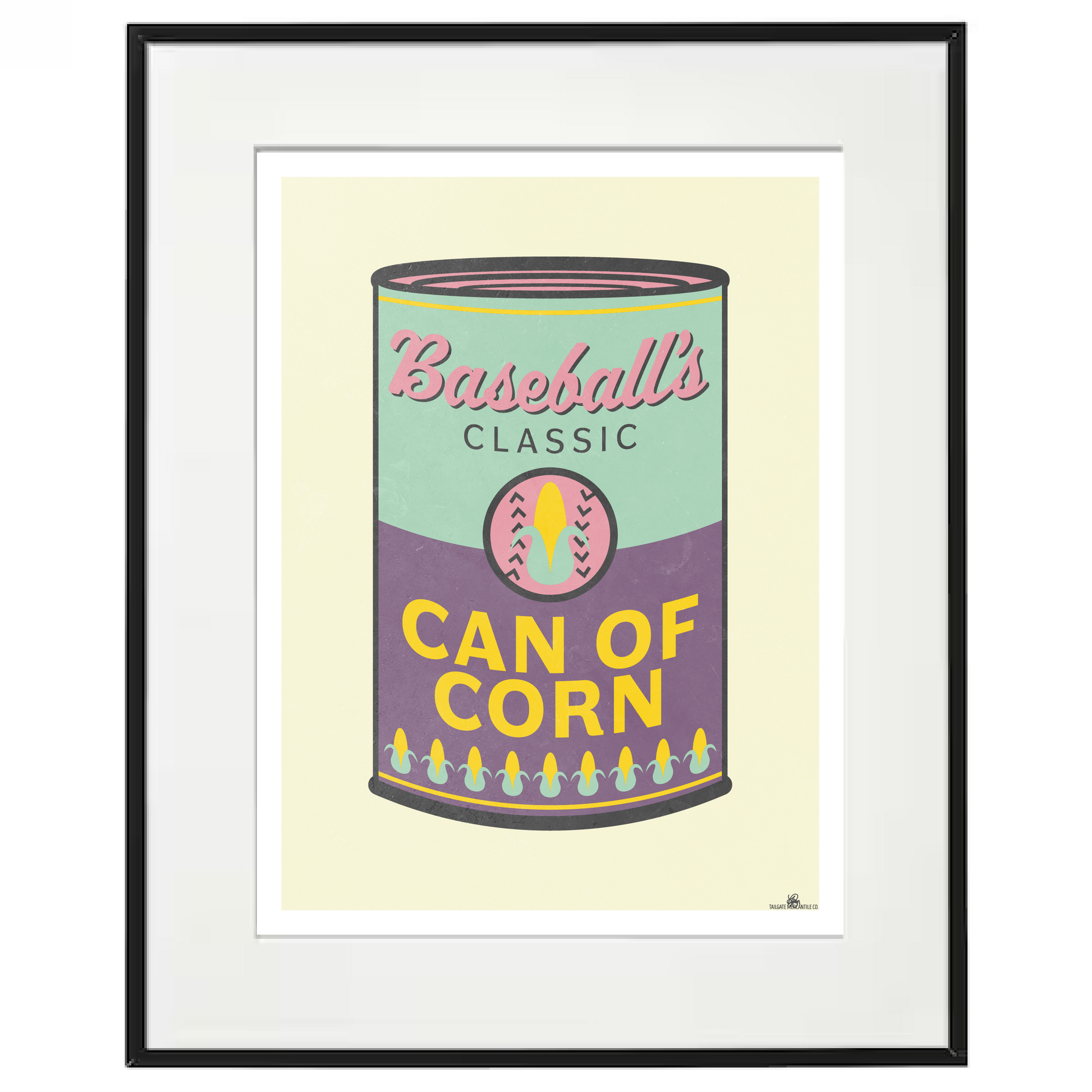 Baseball wall decor "Can of Corn" 4-Up + 1-Up Digital Prints