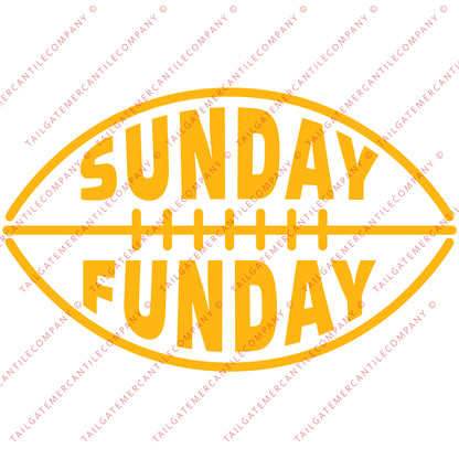 TMCo Digital Download Printable SVG/PNG File: Sunday Funday KC Football