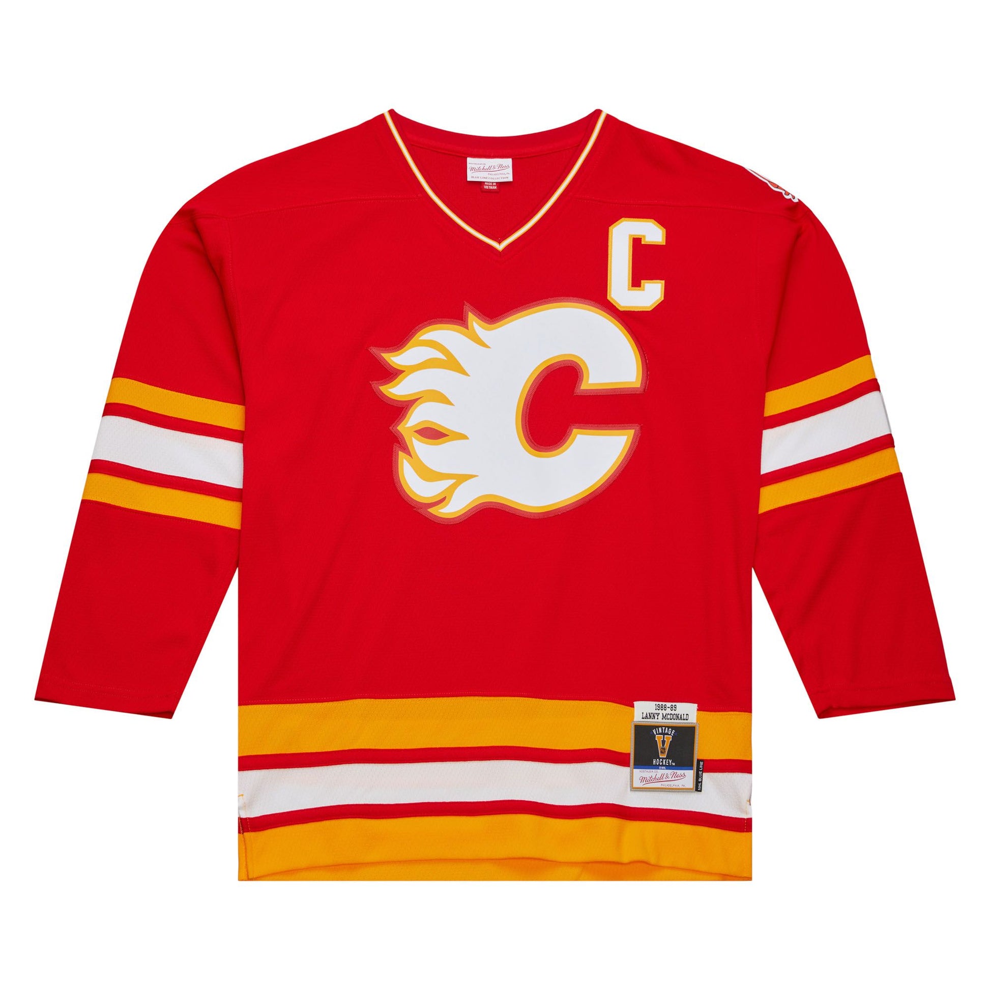 Mitchell and Ness Blue Line Lanny McDonald Calgary Flames 1988-89 Jersey