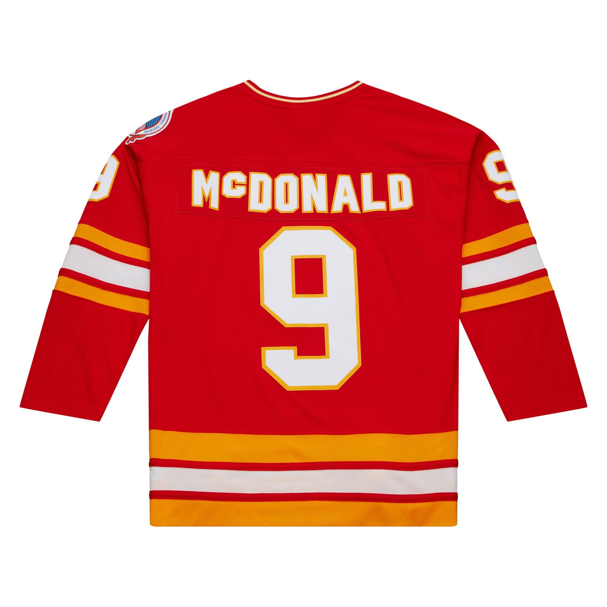 Mitchell and Ness Blue Line Lanny McDonald Calgary Flames 1988-89 Jersey