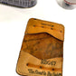 custom handcrafted Repurposed Baseball Glove Bifold Card Holder Wallet