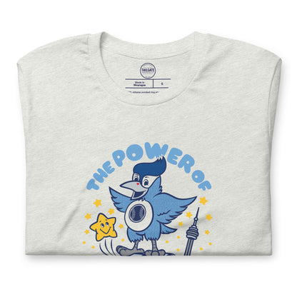 toronto blue jays the power of friendship ASH folded tee flat lay