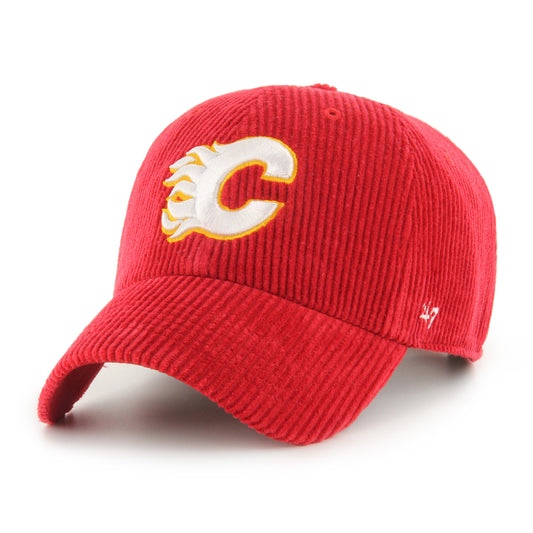 47 Thick Cord Clean Up Calgary Flames Hat