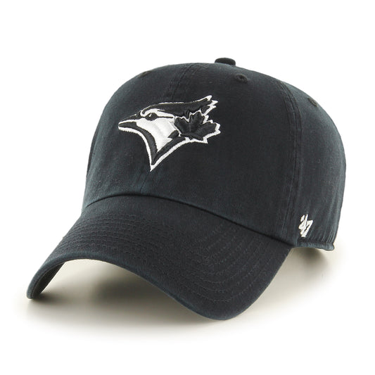 47 Clean Up Toronto Blue Jays Black With White Hat