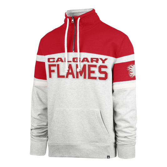 47 Double Header Amp Bay Ridge 1/4 Zip Sweater Calgary Flames