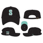 47 Black Mint Double Under Clean Up Seattle Mariners Hat