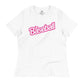 Pink Baseball Barbie Women's Relaxed T-Shirt mlb girls