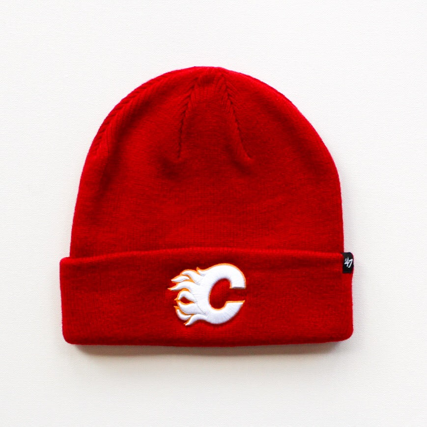 47 Raised Cuff Knit Hat NHL Calgary Flames