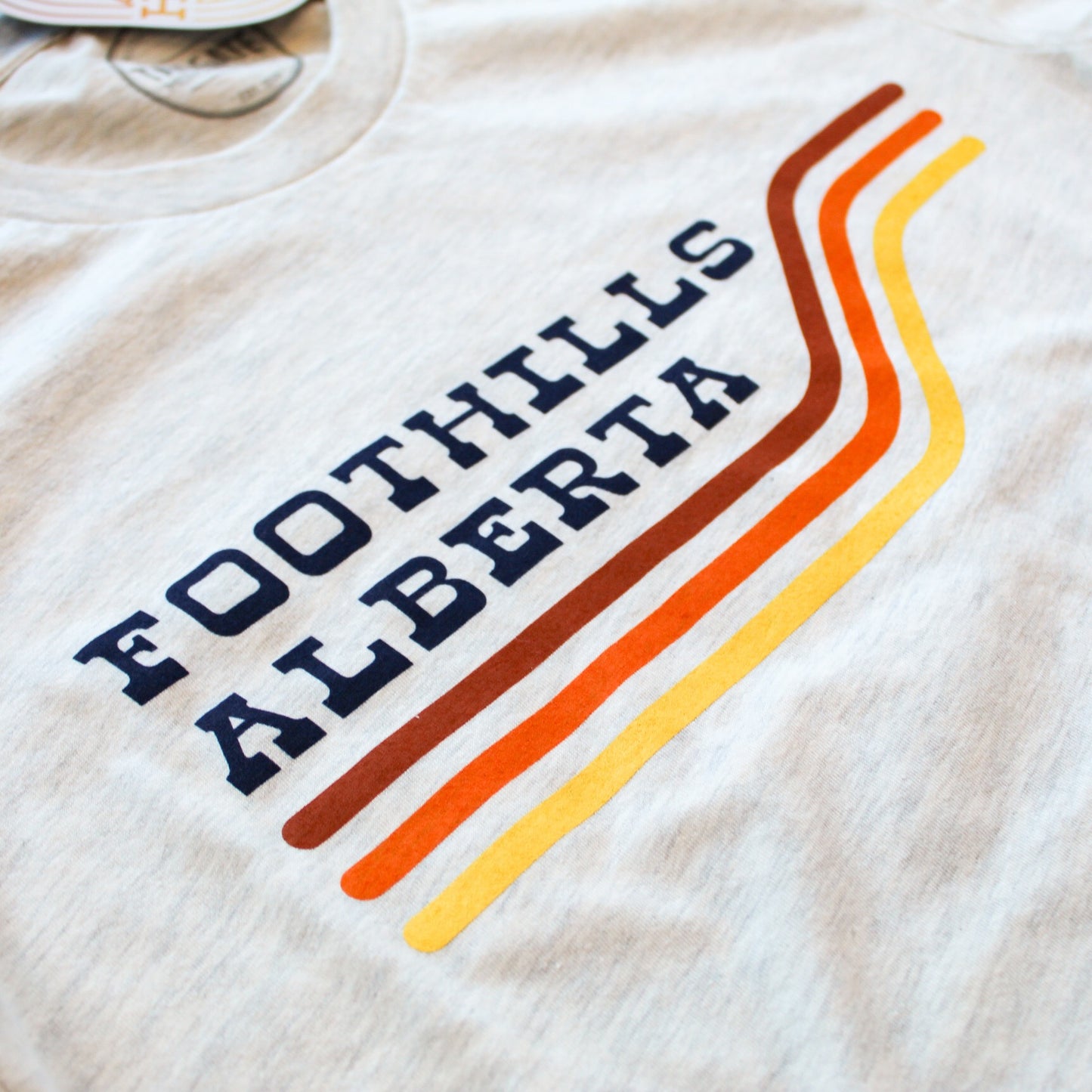 Exclusive t-shirt foothills Alberta unisex tee shirt