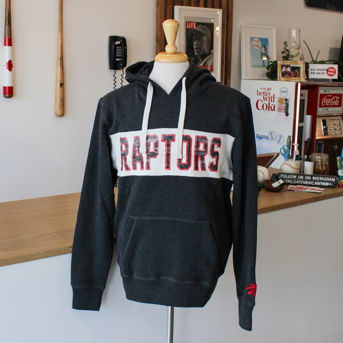 47 brand Gibson Hoodie Toronto Raptors nba basketball hood sweater