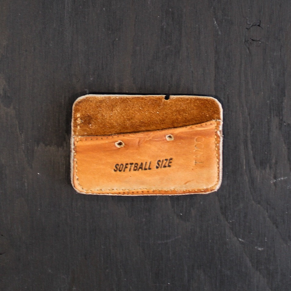 custom handcrafted Repurposed Baseball Glove Double Card Holder Wallet mlb