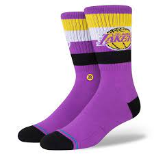 Stance Socks NBA LA Lakers Stripe Crew