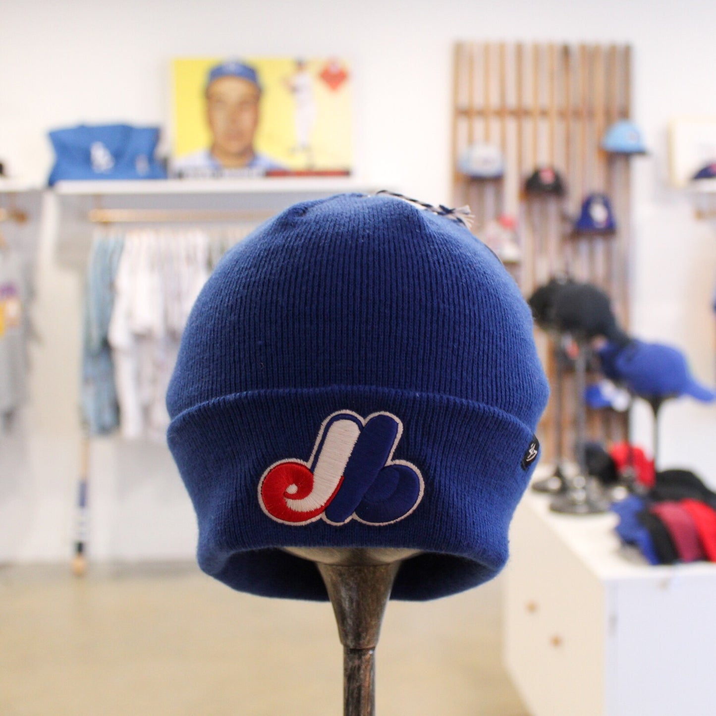 47 Raised Cuff Knit Hat MLB Montreal Expos 1969