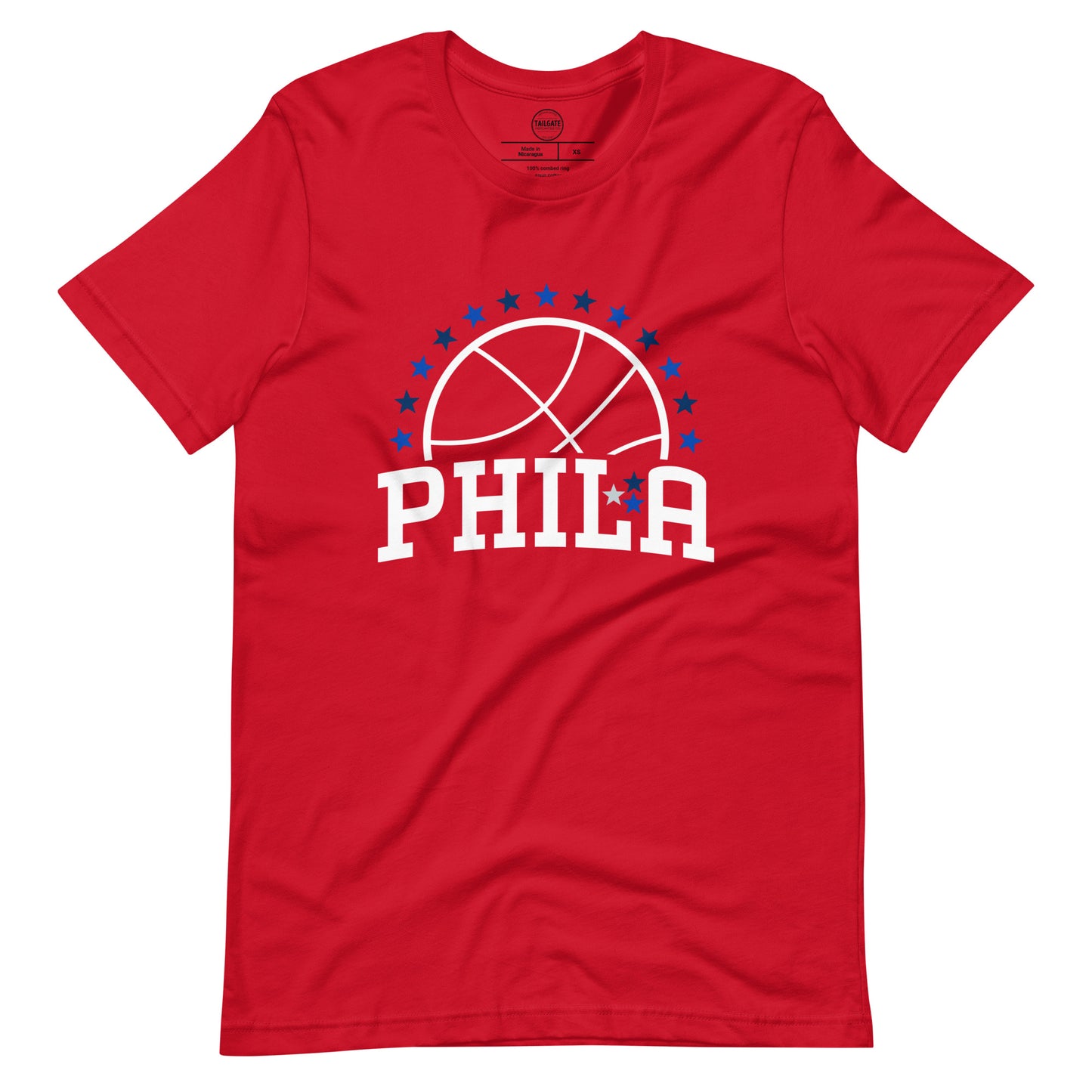 **ONLINE EXCLUSIVE** TMCo Philadelphia Basketball Stars HWC Unisex Red T-shirt