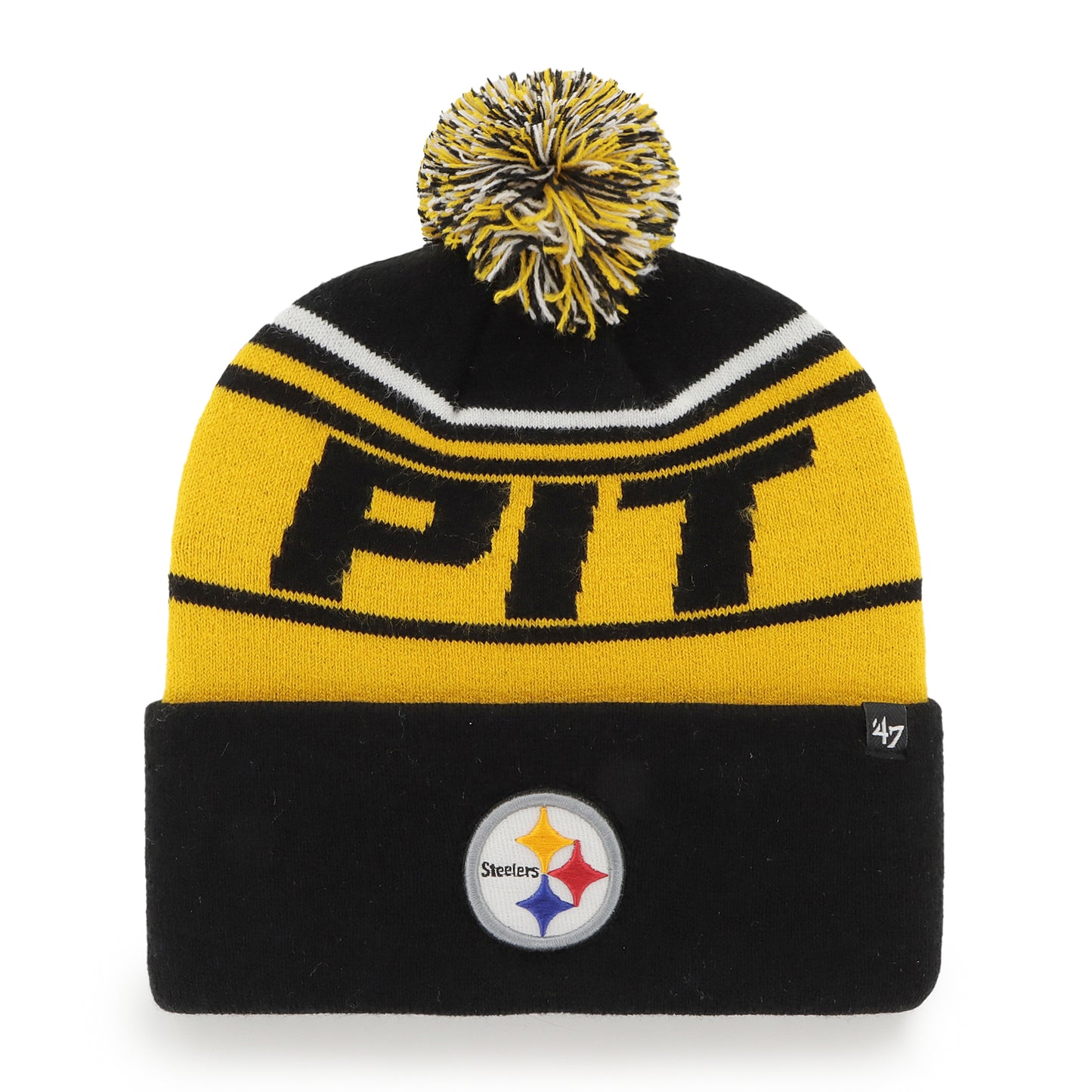 47 NFL Stylus Cuff Knit Hat Pittsburgh Steelers