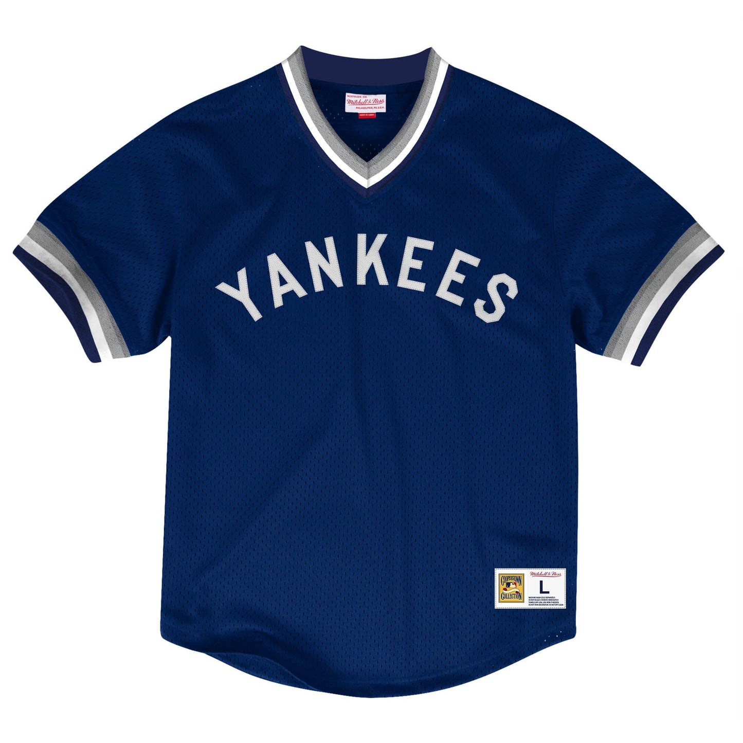 Mitchell and Ness Mesh V-Neck New York Yankees mlb baseball jersey shirt